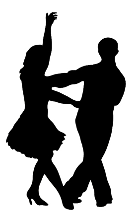 Ballroom Dancing Silhouette Clipart