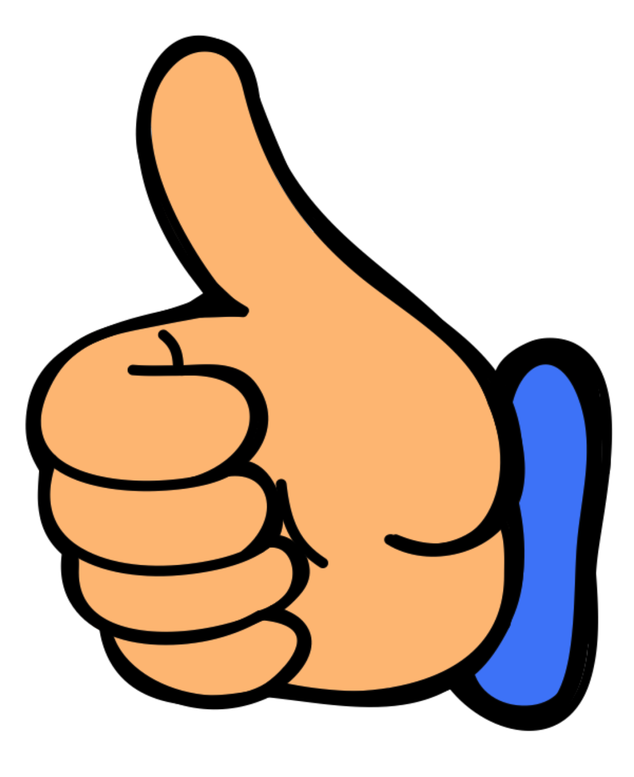 Clipart for thumbs up