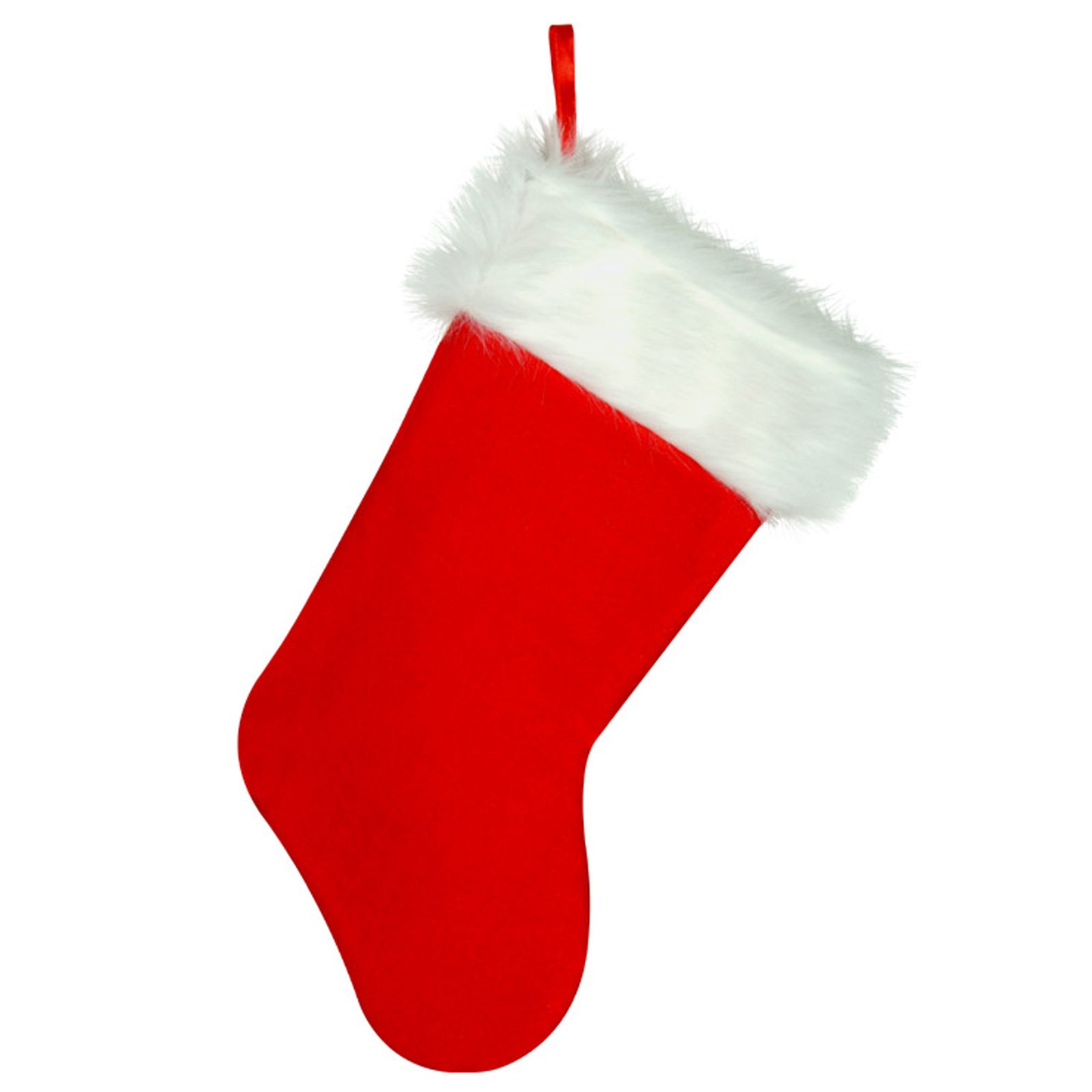Red christmas stocking clipart