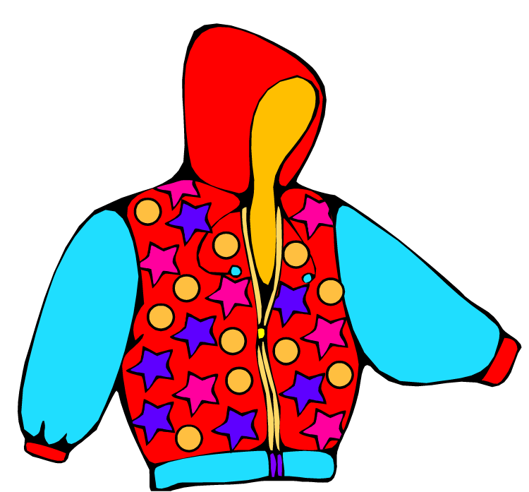 Kids winter coat clipart