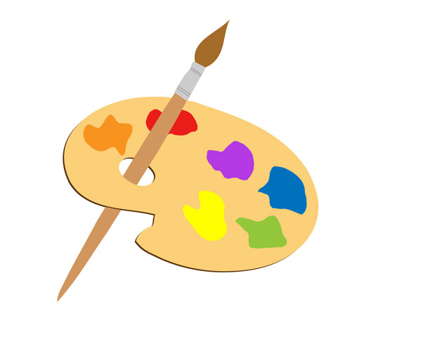 Artist palette clipart free