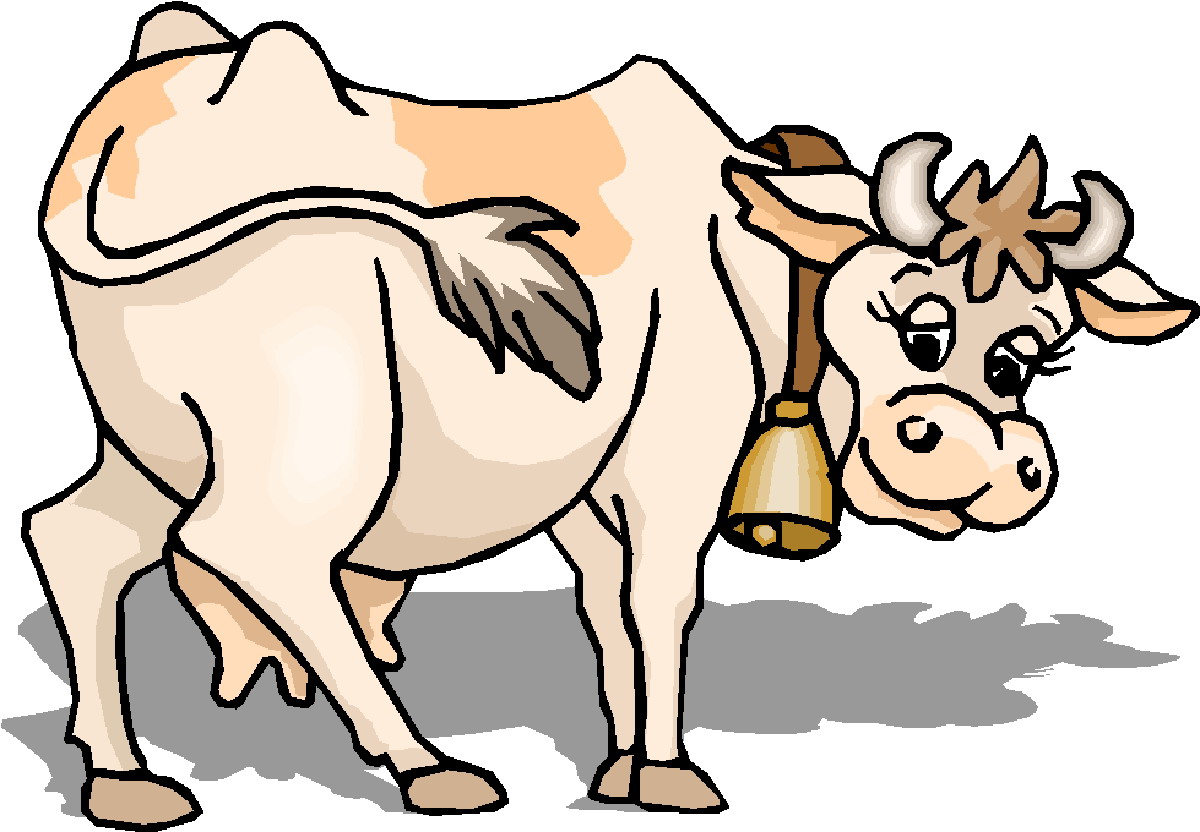 Milk a cow clipart free