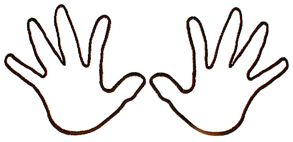 Outline Of Hands | Free Download Clip Art | Free Clip Art | on ...