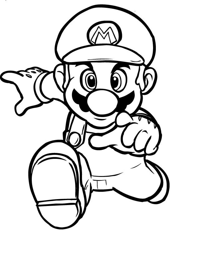 Mario Color Pages. mario and luigi coloring pages to print ...