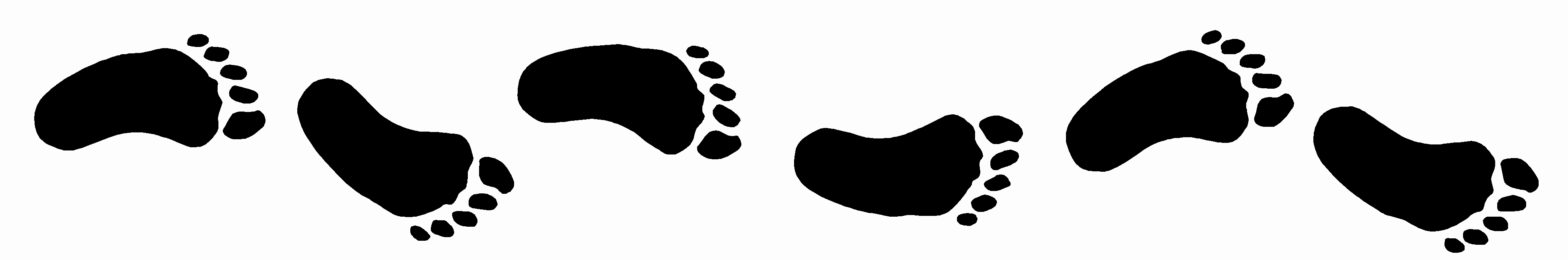 Walking Footprints Clipart