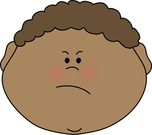 Annoyed face clip art