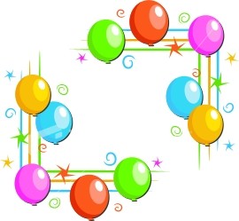 Happy Birthday Borders Clipart