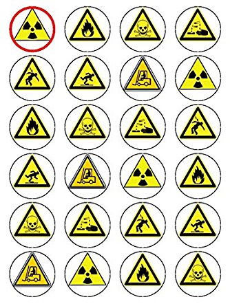X24 1.5 Inch Health and Safety Workplace Warning Sign Corporate ...