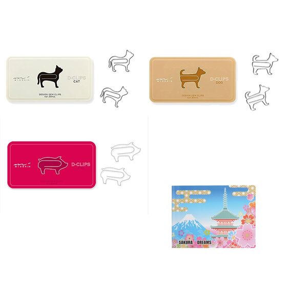 Midori D-Clips 4-PACK Bundle Set , < 30pcs each > Cow ( 43152006 ...