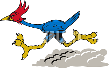 Roadrunner mascot clipart