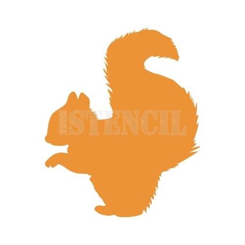 Airbrushing Stencil Tattoo borders 003 Squirrel