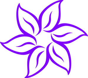 Purple Flower 12 clip art - vector clip art online, royalty free ...