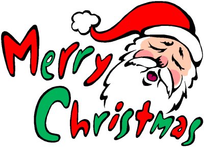Merry Christmas Clip Art Words - Free Clipart Images