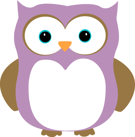 Purple and Brown Owl Clip Art - Free Clipart Images