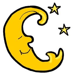 Sleeping Moon Clipart - Free Clipart Images