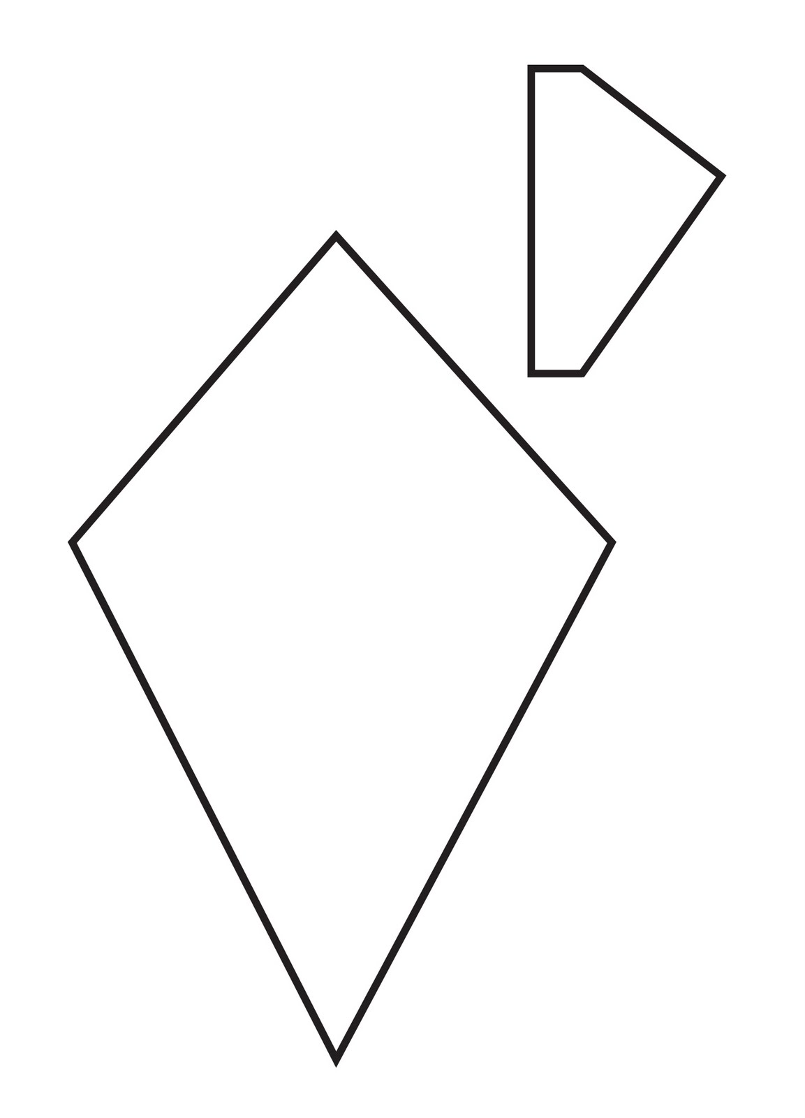 Kite Outline Printable