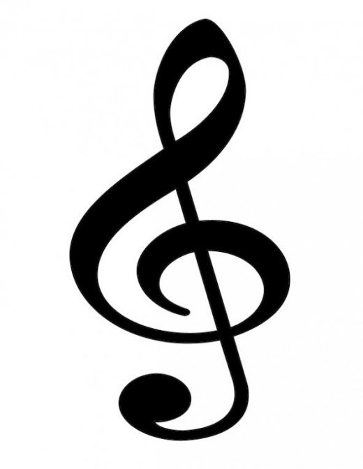 Treble clef clip art free