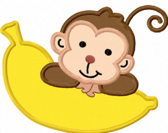 Monkey With Banana Clip Art - Free Clipart Images