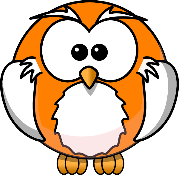 Owl Orange Clip Art - vector clip art online, royalty ...