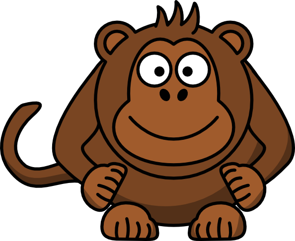 Studiofibonacci Cartoon Monkey clip art Free Vector / 4Vector