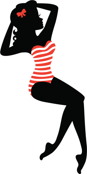 Pin Up Girl Clip Art, Vector Images & Illustrations