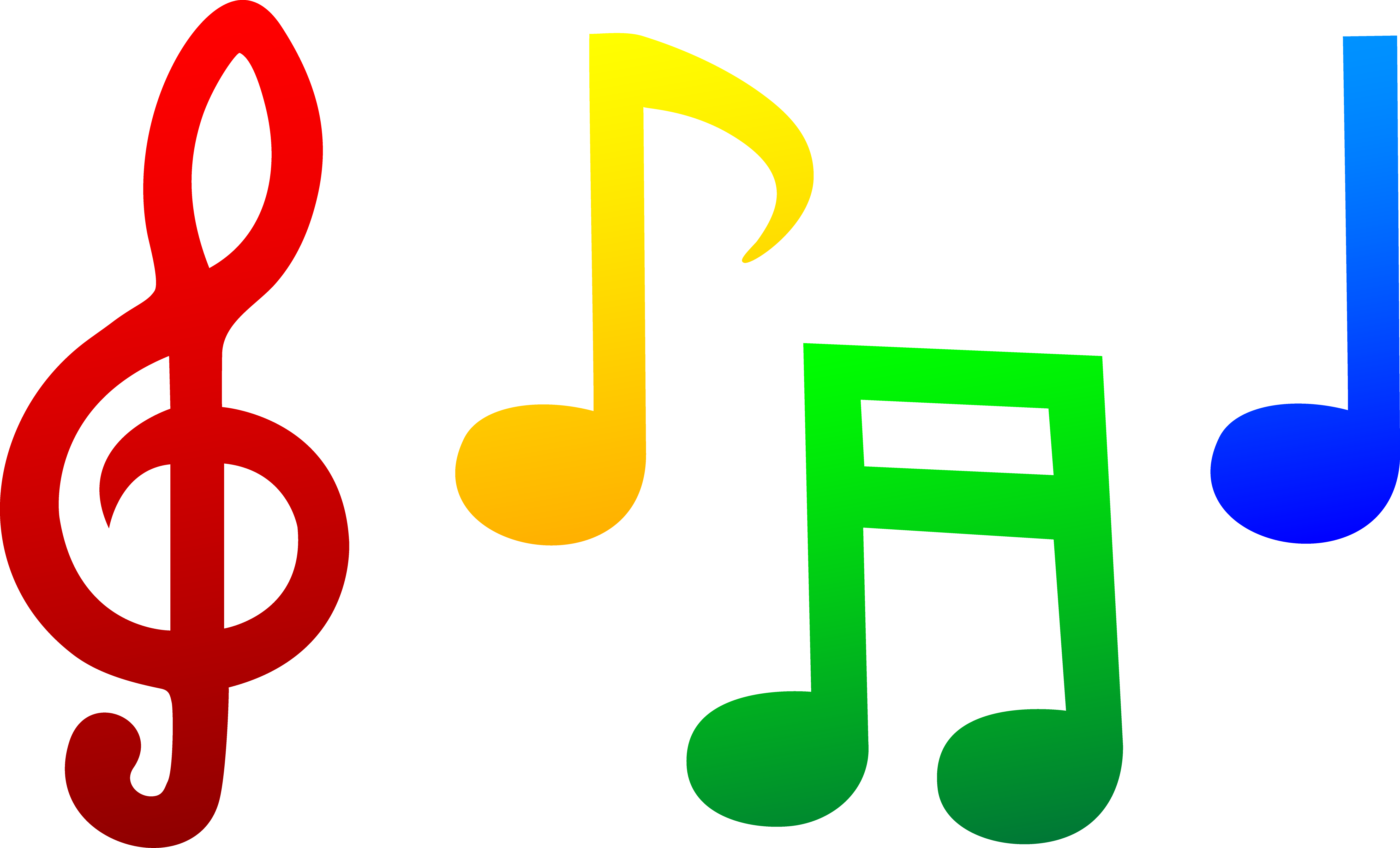 Music Notes In Color Clip Art Clipart Best Clipart Best Clipart Best