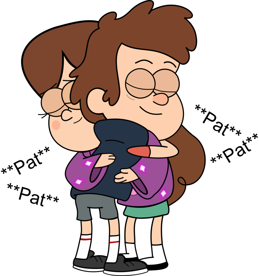 Cartoon People Hugging