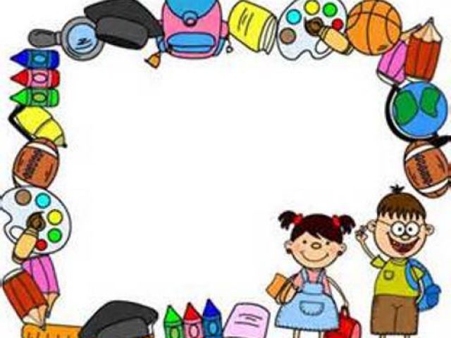 Nice school border clipart