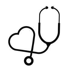 Nurse with stethoscope clipart