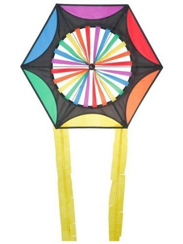 HQ Spinning Hexagon Rainbow Kite - Spinning wheel with changing ...