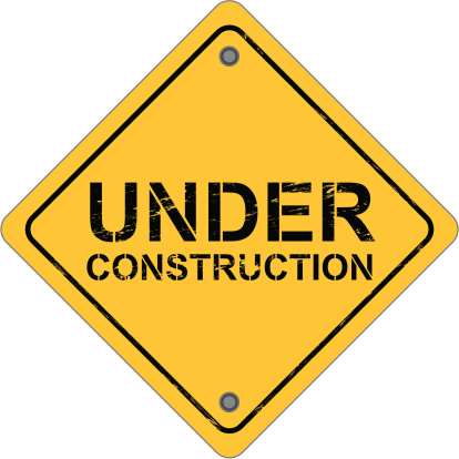 Silhouette Of A Under Construction Sign Clip Art, Vector Images ...