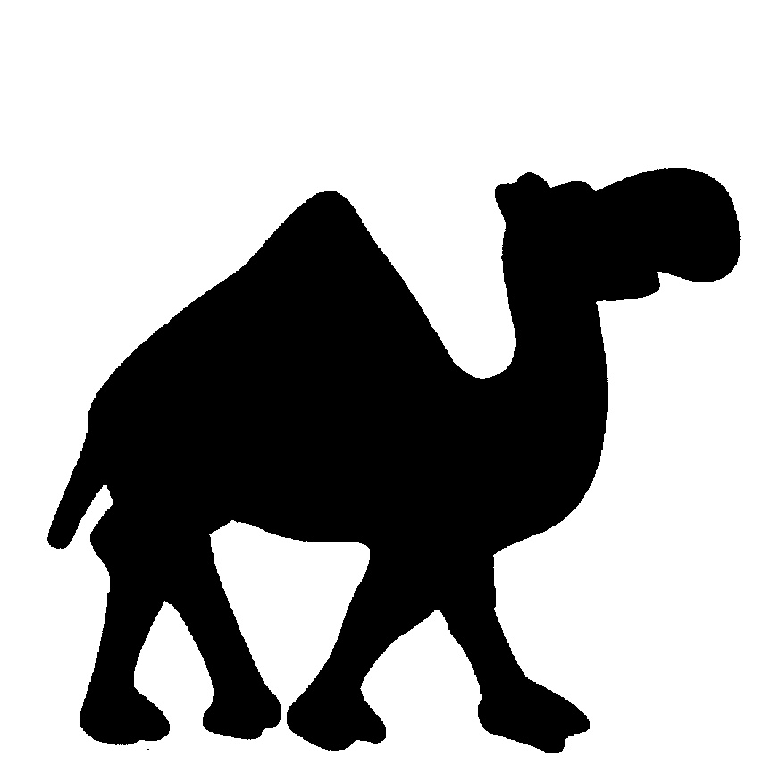 Clipart camel silhouette