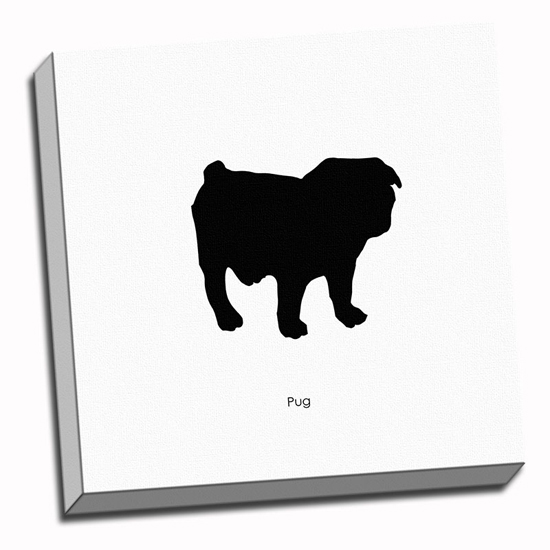 Pug Silhouette Clipart