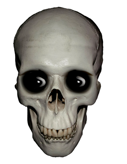 Open skull clipart