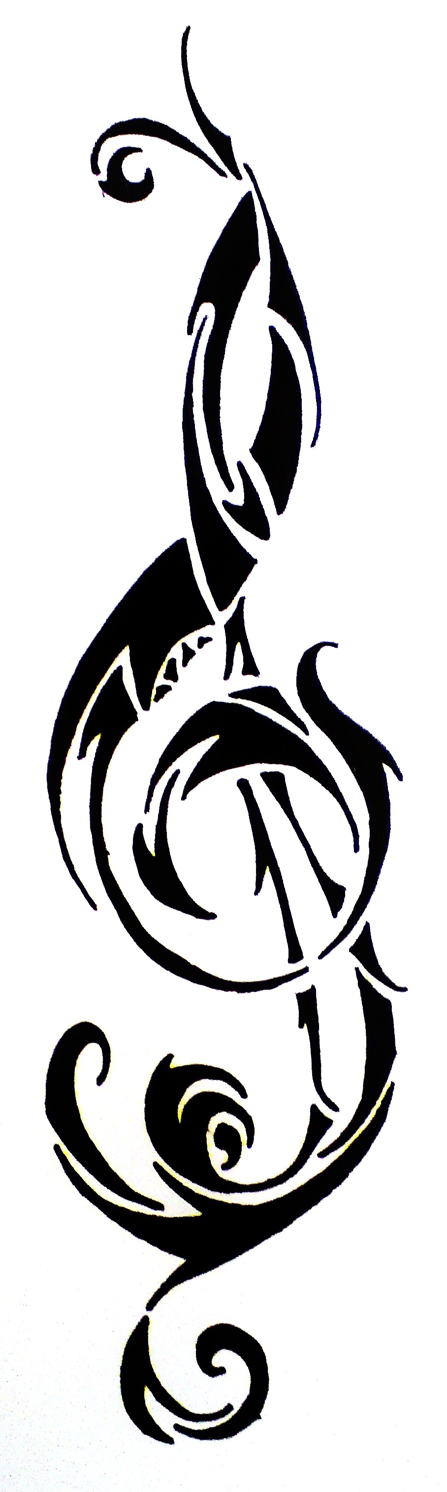 Dragon Treble Clef - ClipArt Best