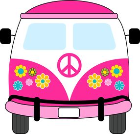 Hippie bus clip art