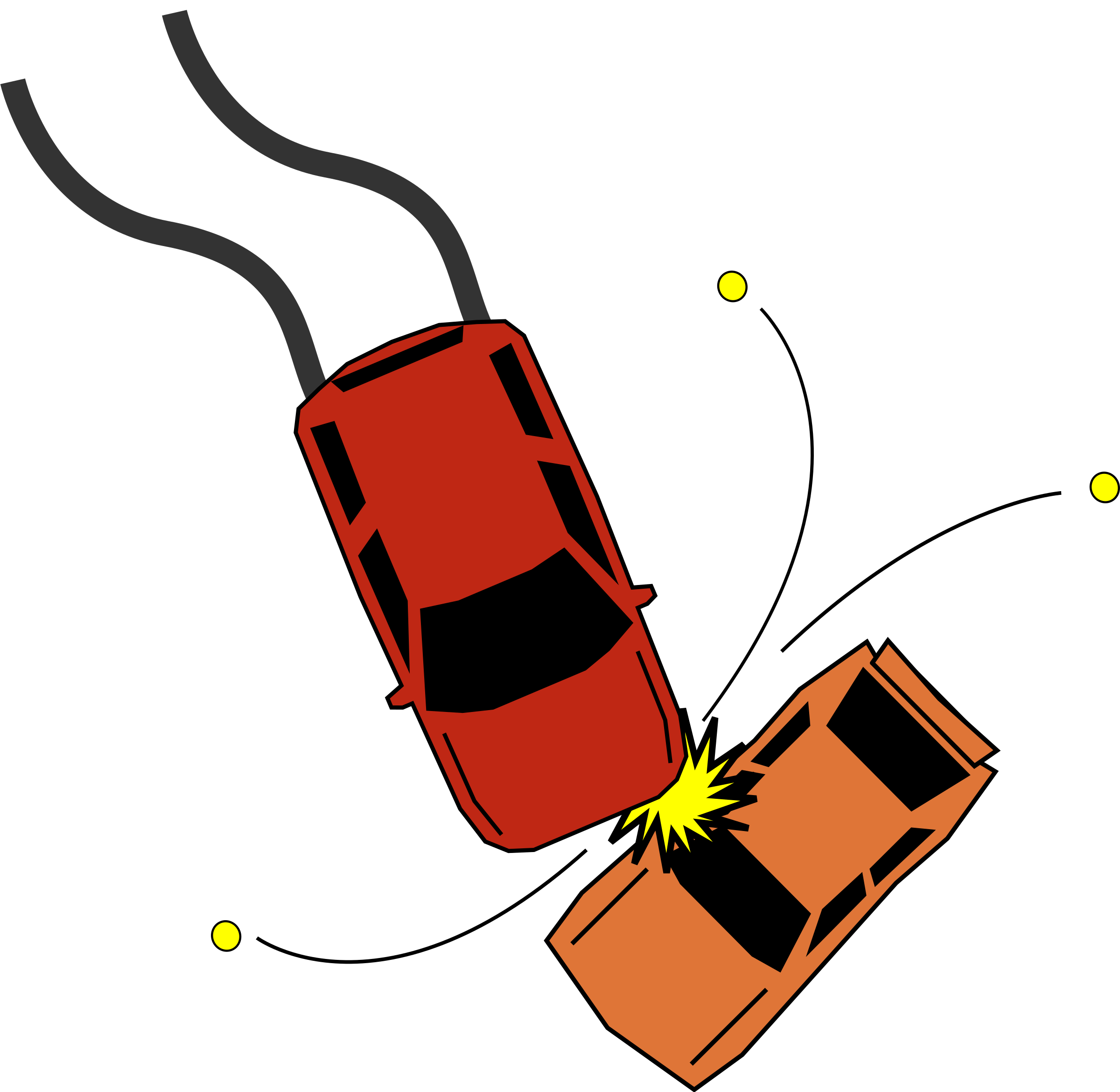 Clipart - Car Accident