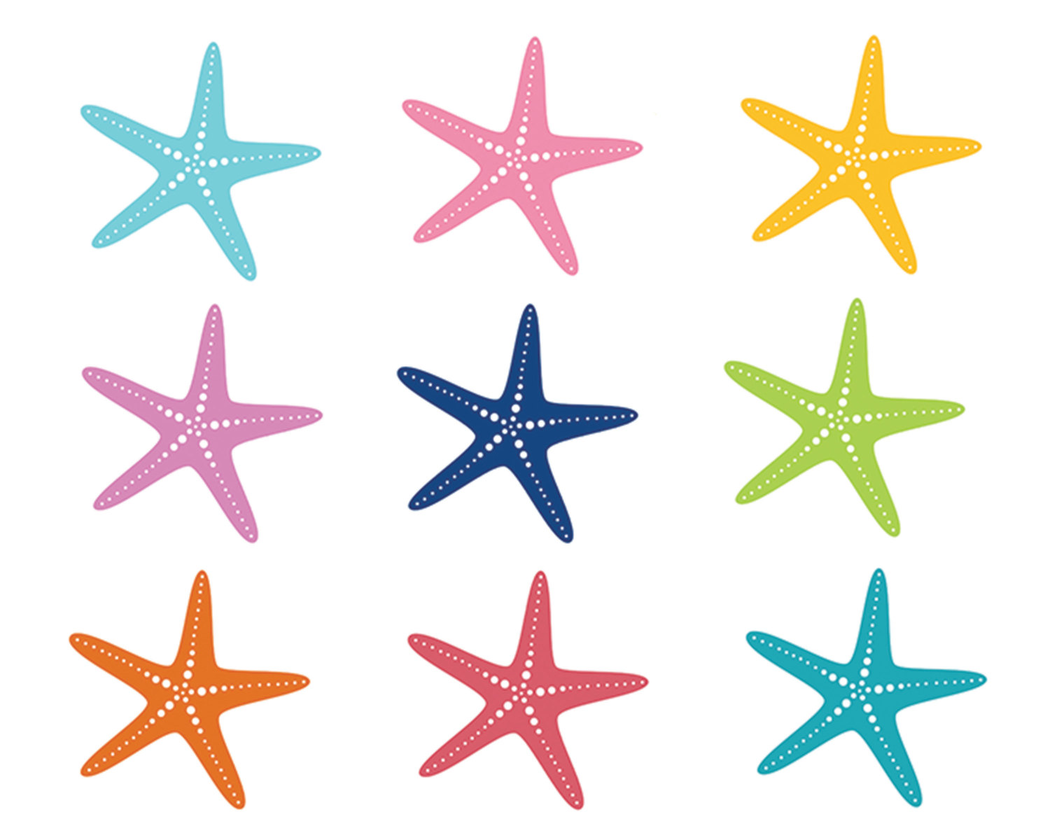 Starfish craft outline clipart image #9450