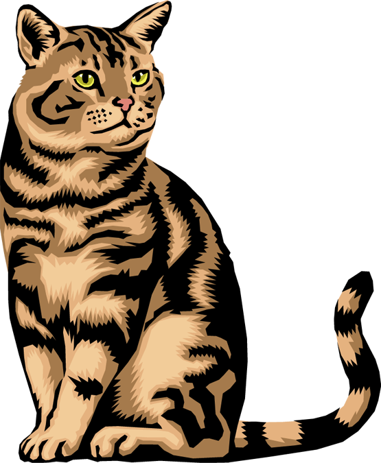 version yellow tiger cat id-14693 | Clipart PIctures