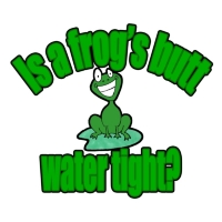 Frogs Butt Water Tight - Funny T-shirts with animals - Printfection.