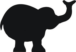 Elephant Stencil 2 | Elephant Stencil 2 s | Shape Stencil | Shape ...