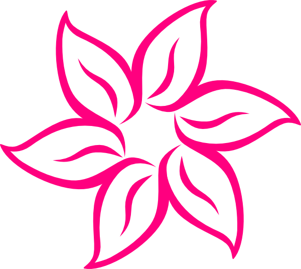 Pink Flower 7 Clip Art - vector clip art online ...