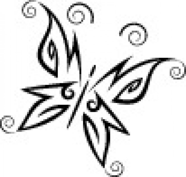 Tribal butterfly simple style vector | Download free Vector