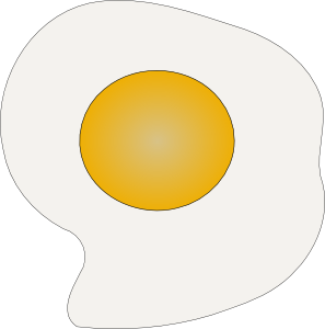 Sunny Side Up Eggs Clip Art - vector clip art online ...