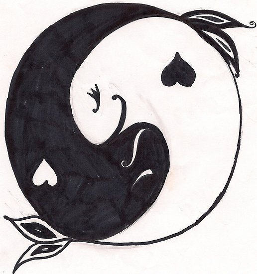 yin yang love" by bitsycabana | Redbubble