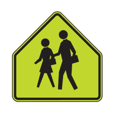 S1-1 School Crossing Symbol Traffic Sign