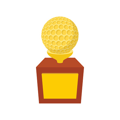 Golden Golf Award Clip Art, Vector Images & Illustrations