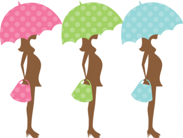 Pregnant woman clipart shilloette