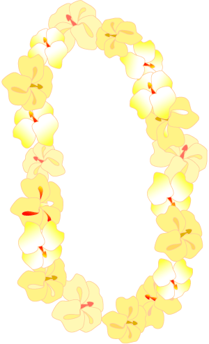 Flower necklace clipart