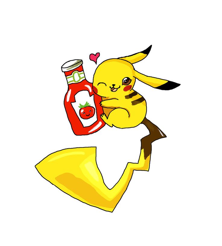 Bottle, Ketchup and Pikachu